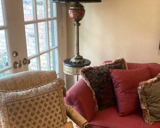 Plant stand; tall lamp