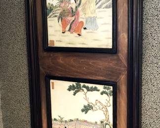 The other of two 3-picture Asian style panels