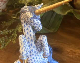 Herend hand-painted unicorn from Hungary