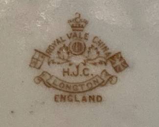 Royal Vale China from England