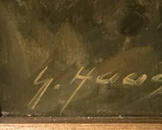 Artist George Haas  was born in Budapest in 1933. He traveled extensively in Italy, France, Germany,  the United States, and Canada to study his art and develop his style.