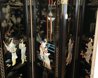 4-panel Asian screen