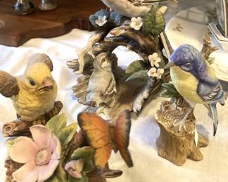 More of the ceramic birds