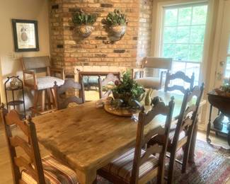  6 ladder back chairs