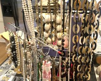 Some of the many necklaces