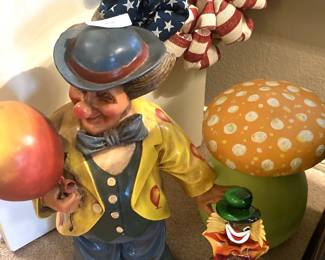 Clowns; 4th of July wreath