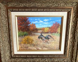 Original art by Manual Garza - Notably, esteemed figures like John Connally, LBJ and Lady Bird Johnson, and Dolph Briscoe had Garza's works gracing their collections.