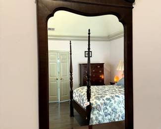 Chippendale Style Vintage Carved Wall Mirror