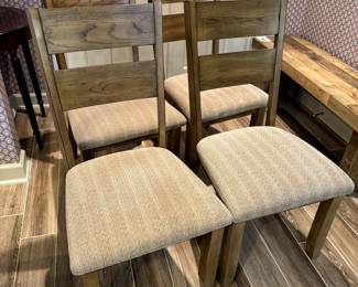 Set of 4 Rustic Farmhouse Style Chairs