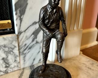 Cast Bronze Frustrated Golfer Figurine