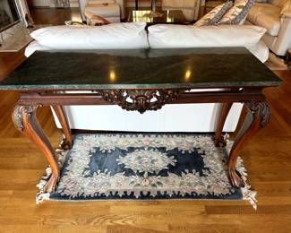 Marble Top Console/Sofa Table