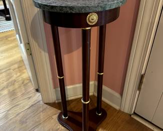 Round Marble Topped Side Table
