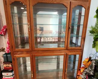 Oak Display Cabinet
