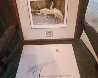 1985 Texas Nongame Stamp and Print