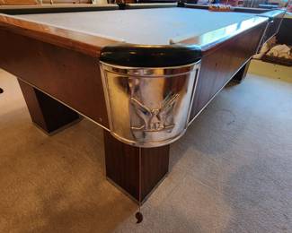 Side View of Pool Table