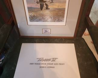 1985 Texas Duck Stamp and Print