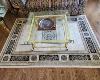 Rug ,- Regency Brass Coffee Table