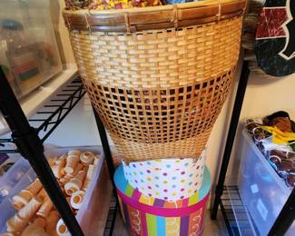 Basket of Yarn Balls - Egg Boxes