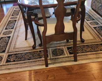 Large Tan and Ebony Rug