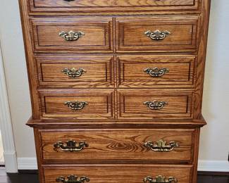 6 Drawer Oak Dresser