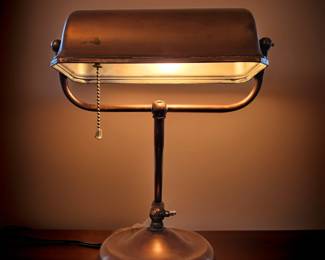 Vintage Copper Desk Lamp $115 or bid #10
