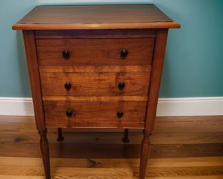 3-drawer Mahogany Work Table bid #27