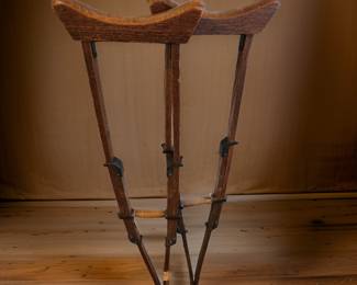 Pair of Crutches from the Civil War w/detailed provinance $149 or bid #5