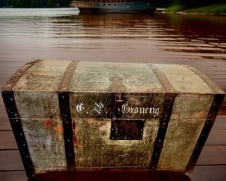 Antique German Chest $359 or bid #32