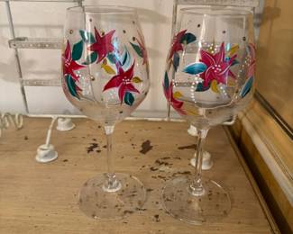 festive wine glasses