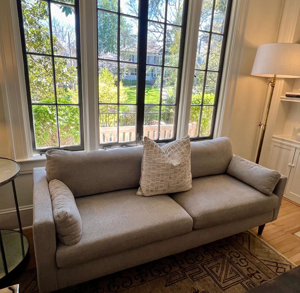 designer sofa 80x34 $550