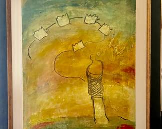 36"x 44" original by artist Ruth Barrett from Lansdell Gallery $650