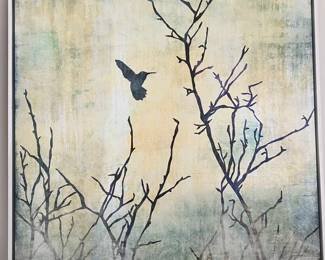 37" x 37" framed "Be Kind" $275 