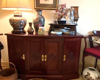 rosewood console