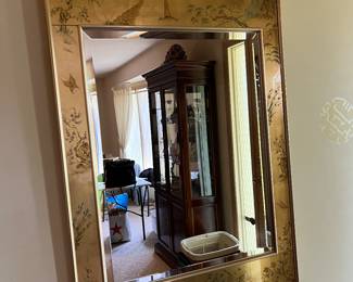 Asian inspired wall mirror