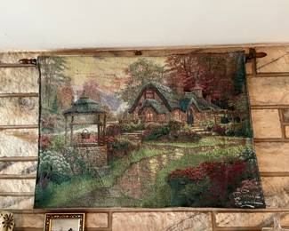 Thomas Kinkade tapestry 