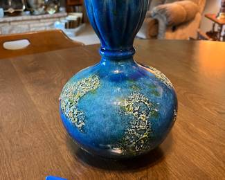 MCM Haeger blue vase