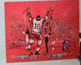  LeRoy Neiman signed  Serigraph
"Red Goal"
296/300 
