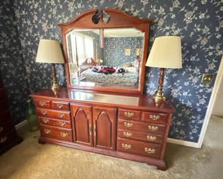 American Drew dresser with mirror