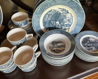 Wonderful set of Vintage Cavalier Ironstone China! Service for 8! 