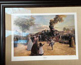 This is a STUNNING Civil War Framed lithograph! This is two of two that we have! Signed and Numbered by the artist Alan Fearnley!