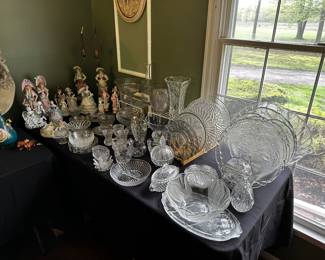 Lots of great figurines and glassware! 