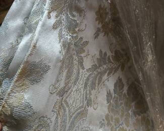One of Several sets of BEAUTIFUL HEAVY BROCADE Drapes! 