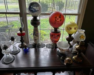 Oil Lamps and Hurricane Lamps! 