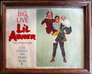 Vintage Framed Lil' Abner Lobby Card! 1959
