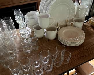 Great usable everyday china and glassware! 