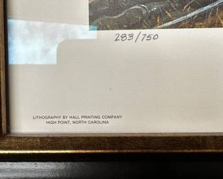 This is a STUNNING Civil War Framed lithograph! This is one of two that we have! Signed and Numbered by the artist Mort Kunstler!