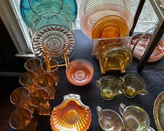 Vintage glass in every color and configuration! 