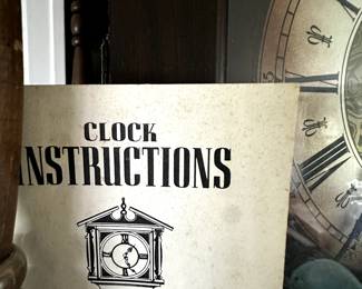 Our SECOND grandfather clock! Comes with the original books! 