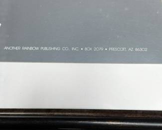 This was an absolutely surprise treasure! The box was sealed and unmarked! When opened this FANTASTIC MINT IN THE ORIGINAL SHIPPING BOX - Framed Uncle Scrooge Print was inside! Comic Book Library No. 3 copyright @1987 The Walt Disney Company. Another Rainbow Publishing Co. Inc. - Box 2079 - Prescott, AZ. 86302