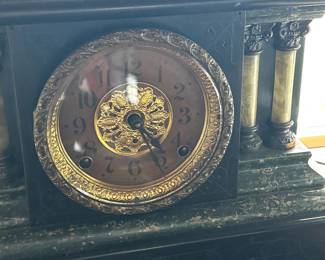 One of several antique mantle clocks! 